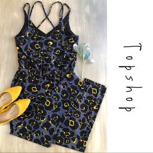 Topshop Leopard Print Jumpsuit